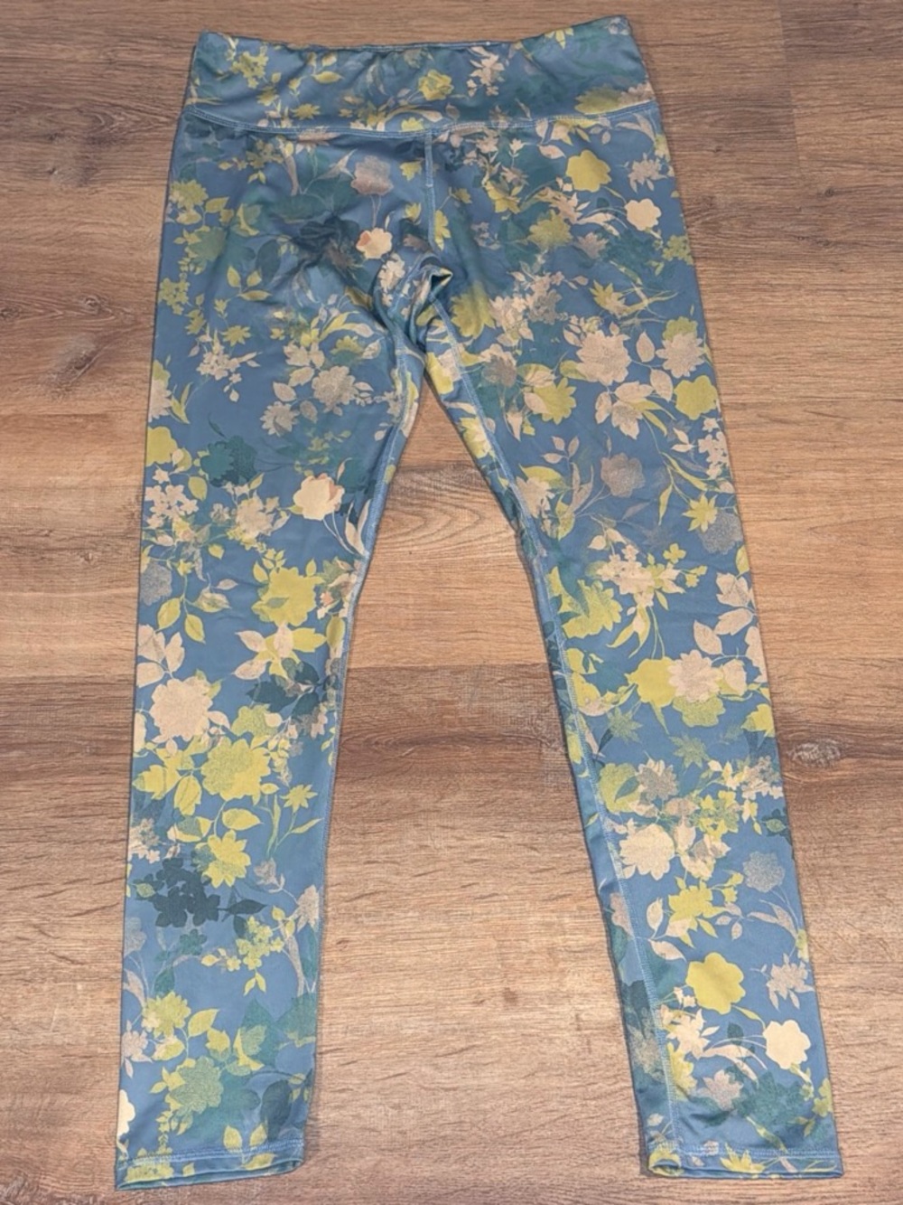 Old Navy Blue Floral High-Rise Leggings